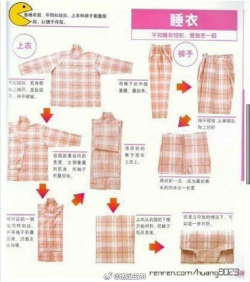 快速叠衣法:T恤、衬衫、裤子秒变整齐