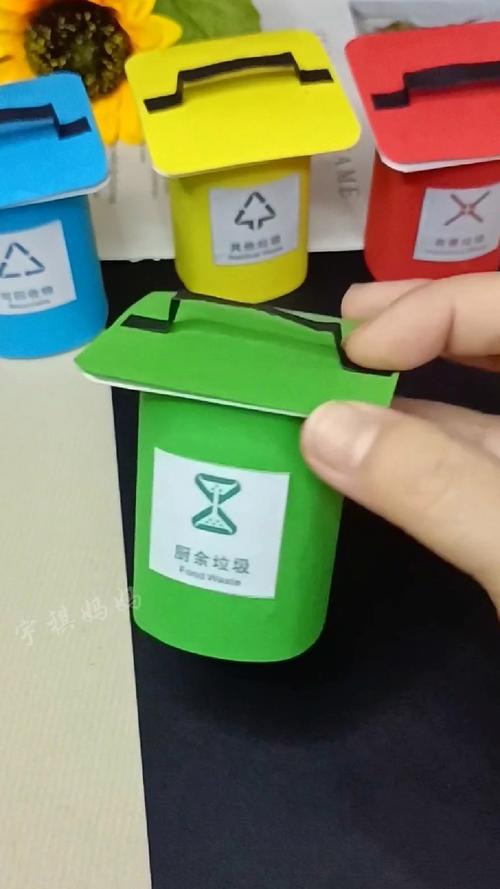 酸奶盒变身桌面迷你垃圾桶,简易改造步骤